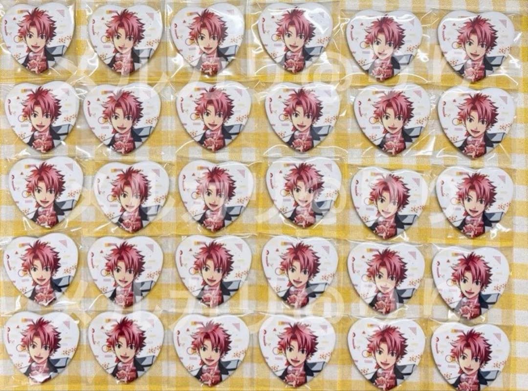 ときメモGS 針谷幸之進 ハリー ラウンドワン ハート缶バッジ 80個