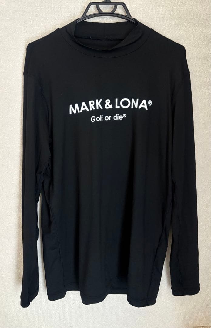 MARK & LONA マークアンドロナ　ゴルフウエア　長袖　ブラック　メンズ