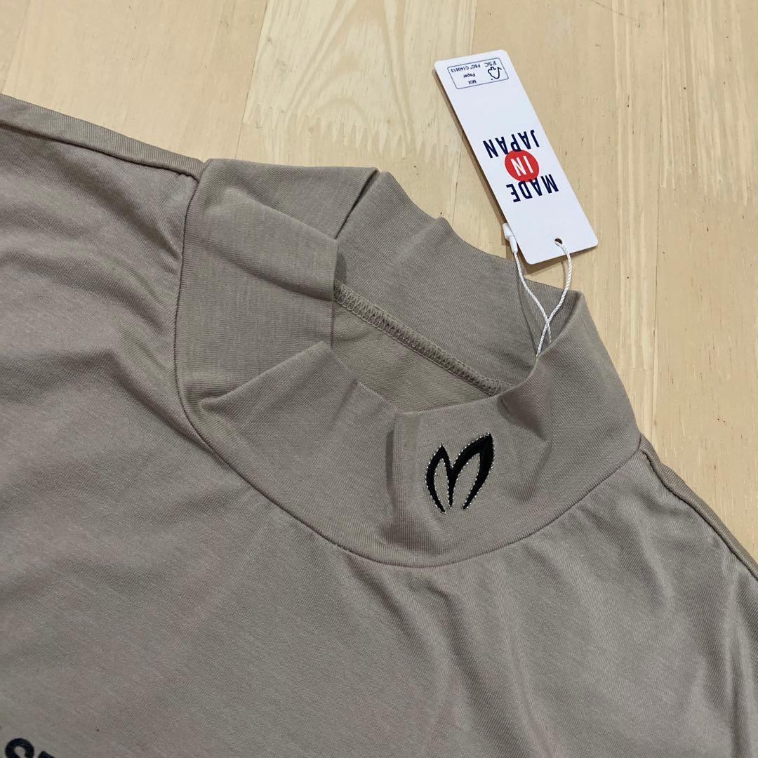 パーリーゲイツ☆新品 ベア天シルケットグレース加工 半袖ハイネックカットソー