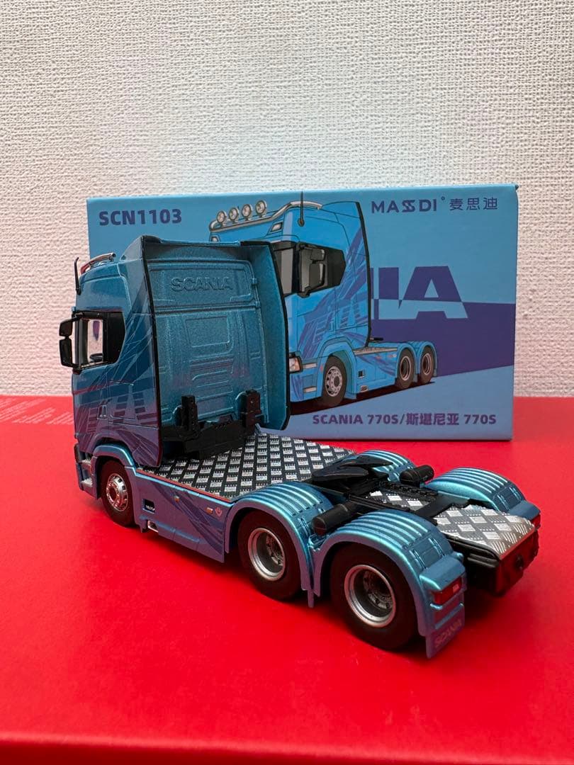 合金スカニア 770S ミニカー 1/64 （2デフ　ダブル引きタイプ）