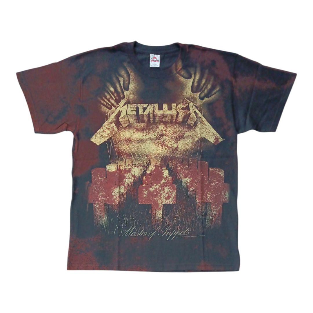 2010年製 メタリカ マスターオブパペッツ 総柄 Tシャツ Lサイズ