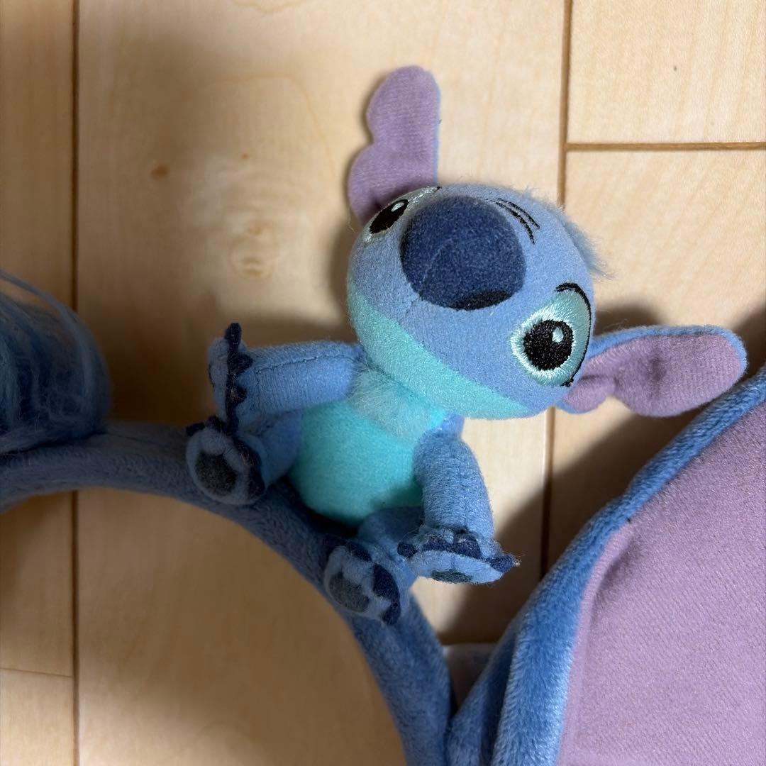 【希少】　スティッチカチューシャ　ぬいぐるみ付き　ビンテージ
