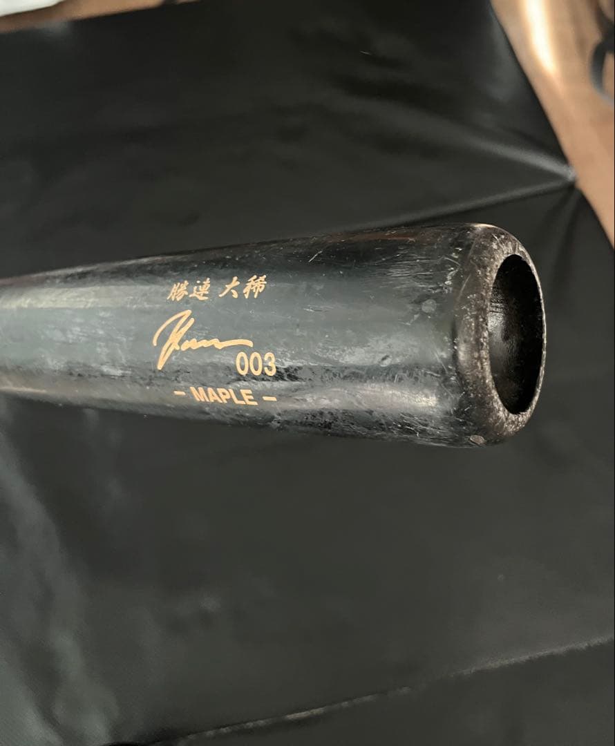 ソフトバンクホークス　勝連大稀 #130　バット NPBマーク 支給品　実使用