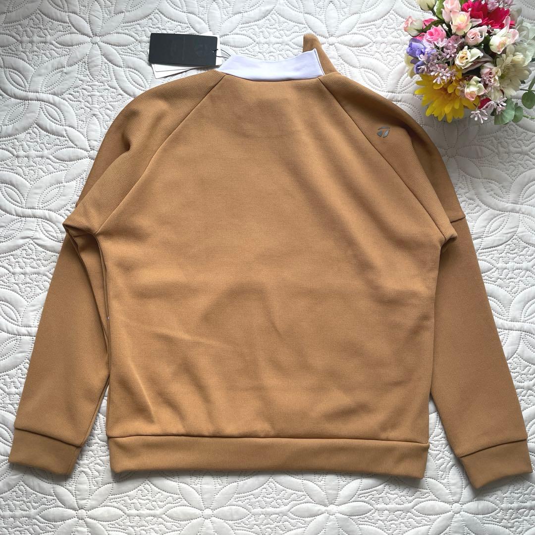 Taylor Made テーラーメイド　モックネックプルオーバー　ブラウン　L