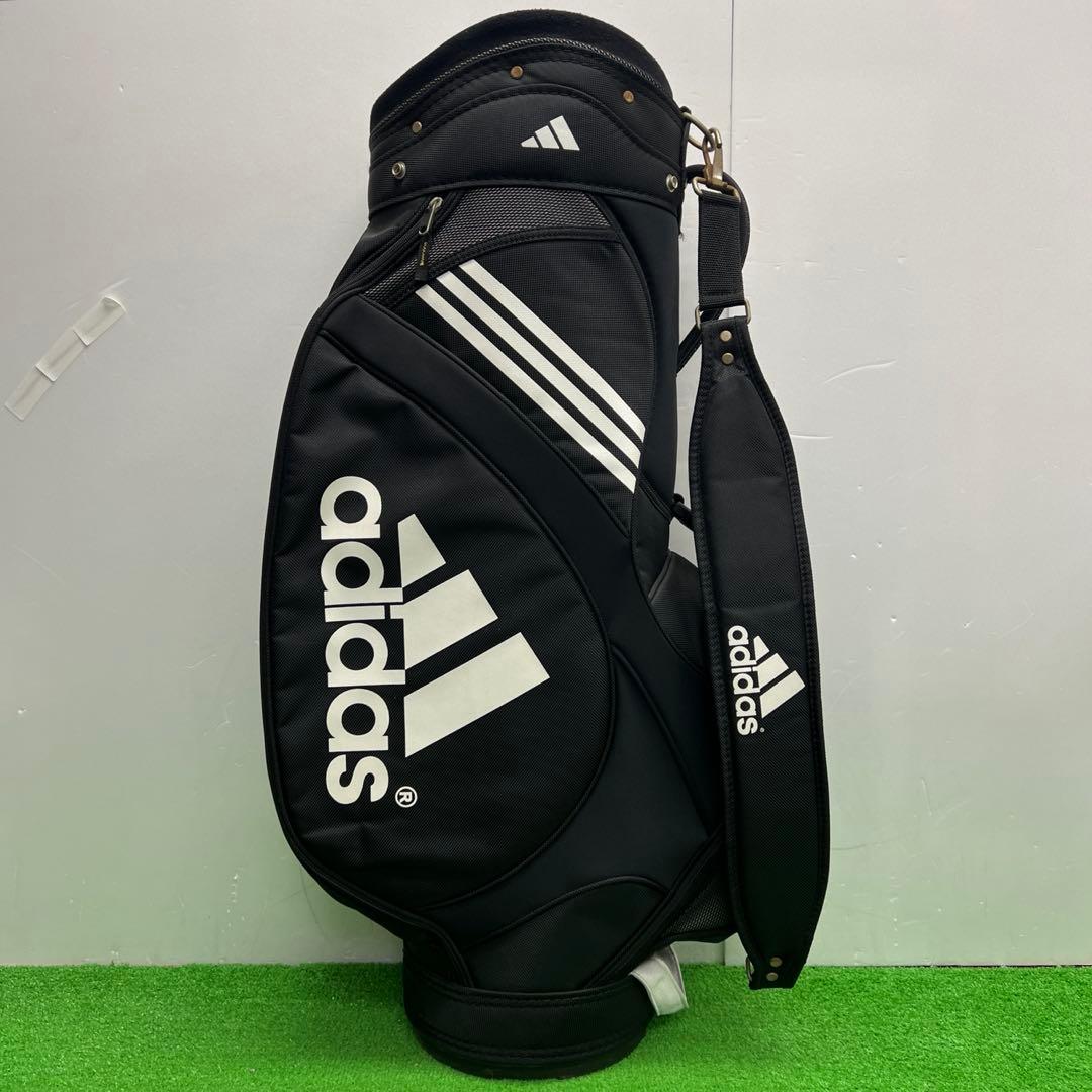 アディダス adidas ゴルフバッグ　9インチ　ブラック　メンズ　中古品