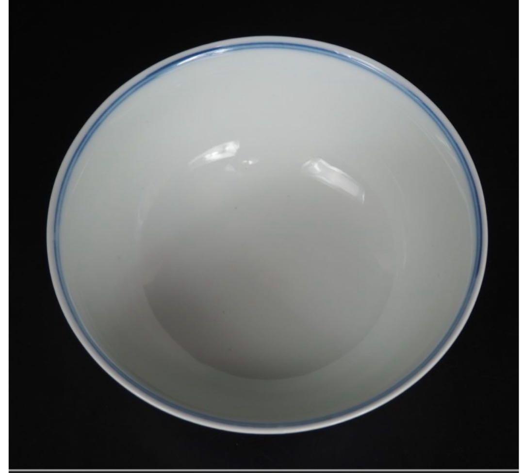 送料無料　作家物　倣明時代大碗　径17.5ｃｍ