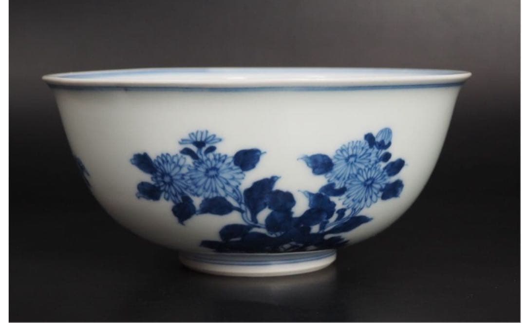 送料無料　作家物　倣明時代大碗　径17.5ｃｍ