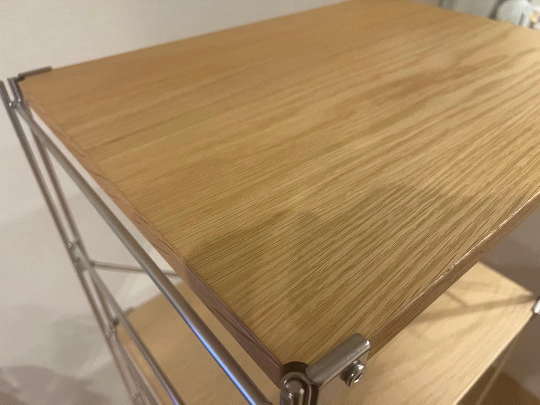 無印良品　ステンレスユニットシェルフ　オーク