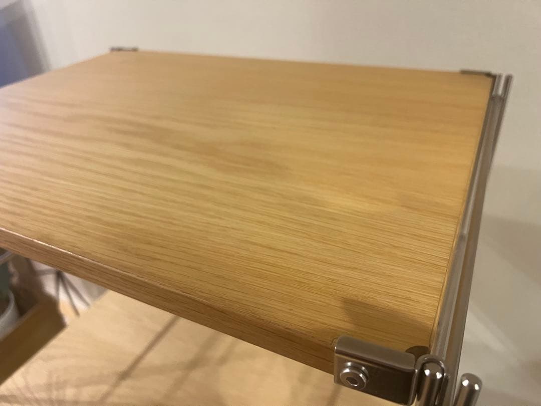 無印良品　ステンレスユニットシェルフ　オーク
