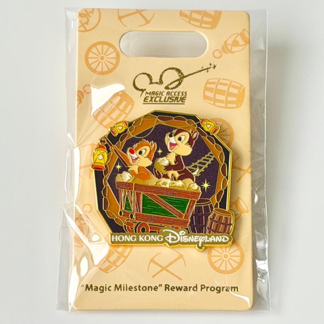 チップ＆デール　グリズリーガルチ　ピンバッジ　メダル　香港ディズニー　年パス特典