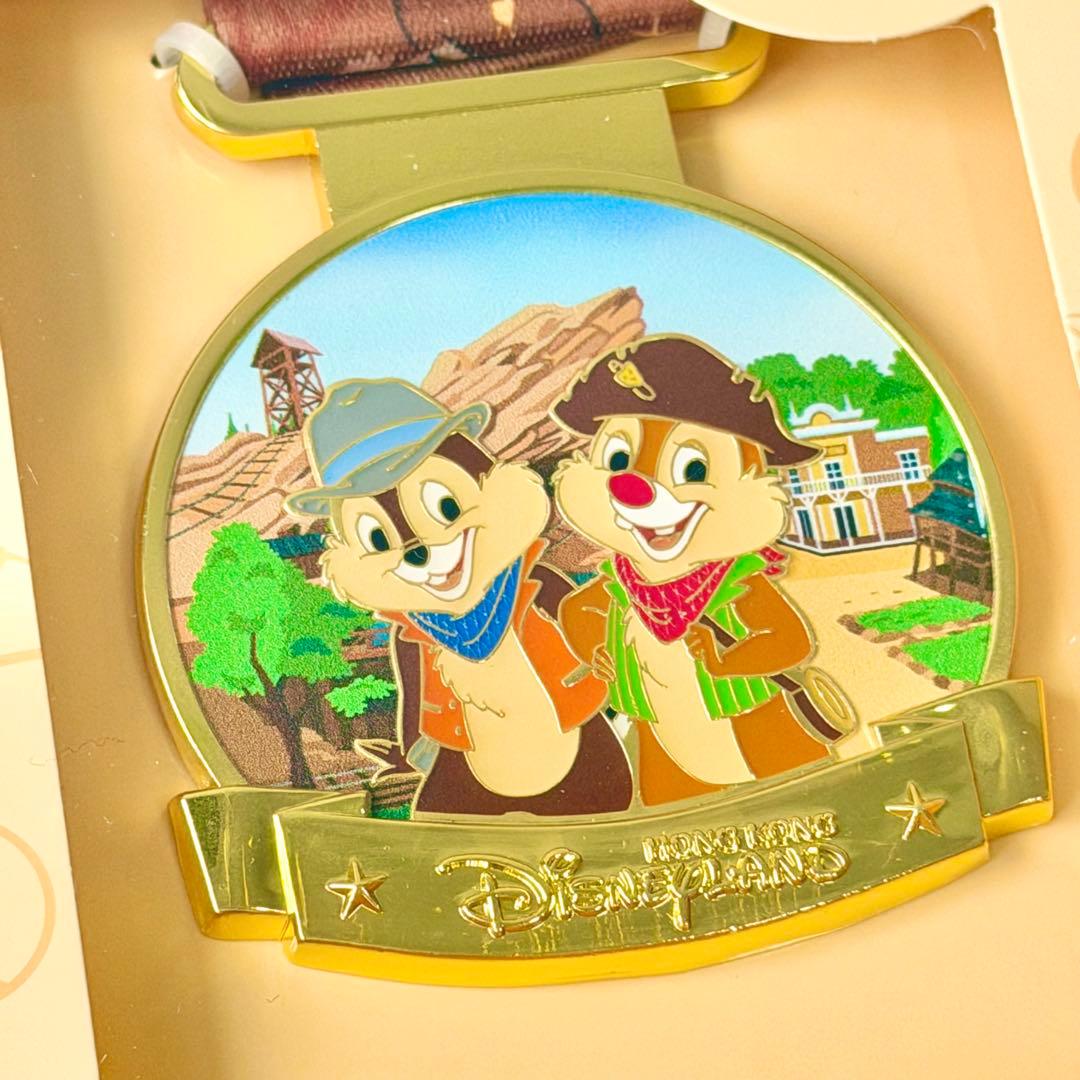 チップ＆デール　グリズリーガルチ　ピンバッジ　メダル　香港ディズニー　年パス特典