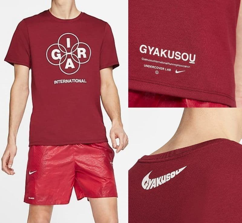 M ナイキ GYAKUSOU ランニング Tシャツ ショーツ 上下 ギャクソウ