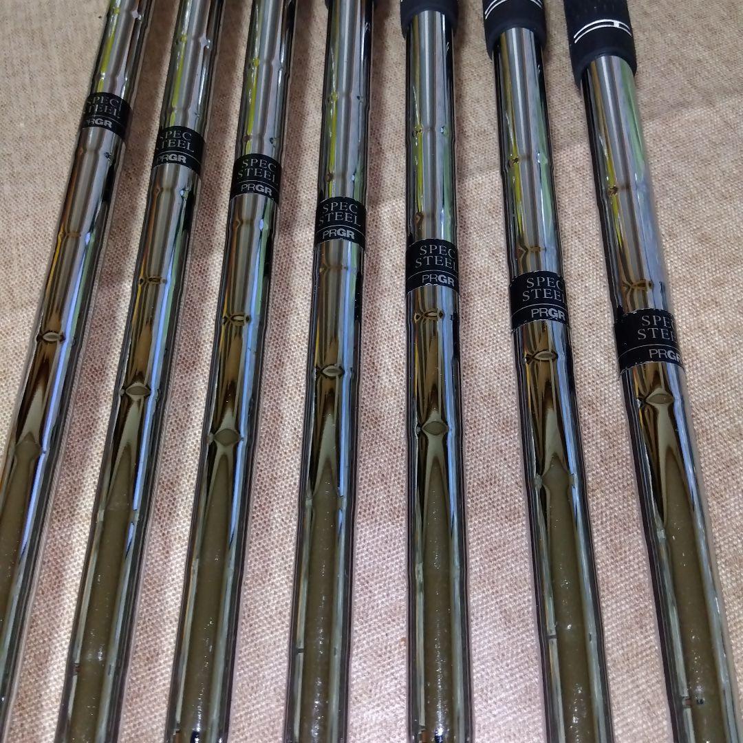 綺麗な状態 PRGR iS3500BL FORGED ４〜９.ＰＷ ７本【Ｓ】