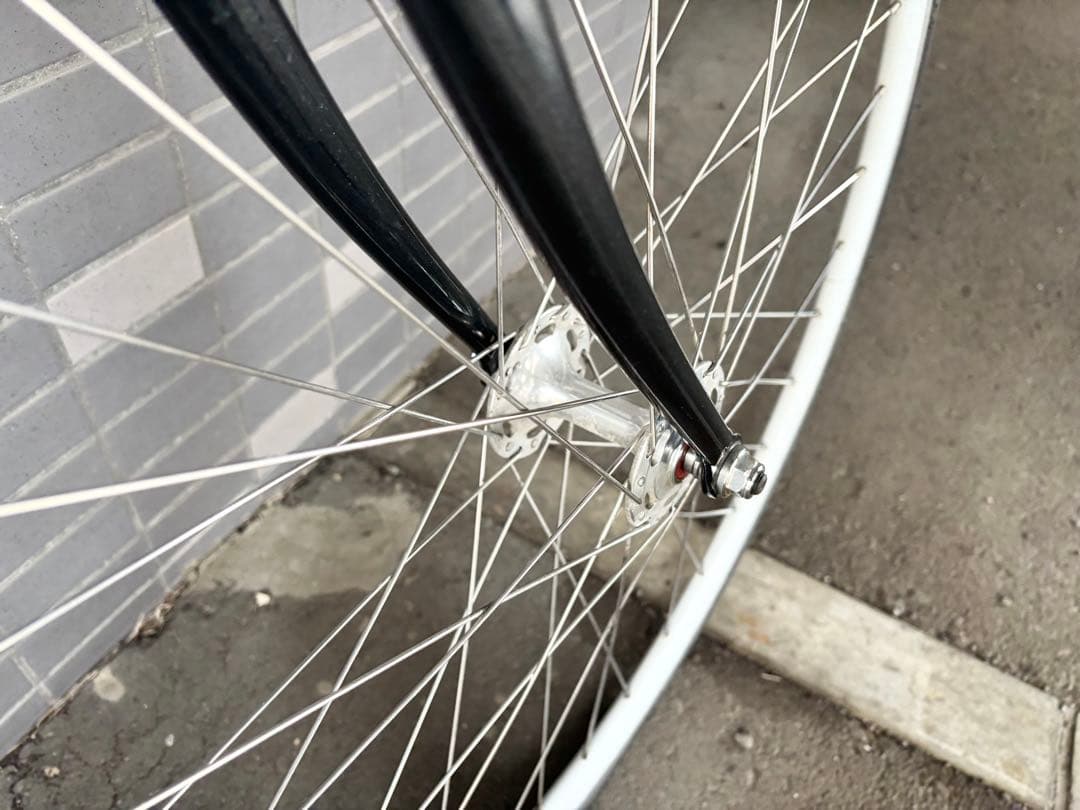 送料込 FUJI FEATHER クロモリ ピストバイク 52 完成車