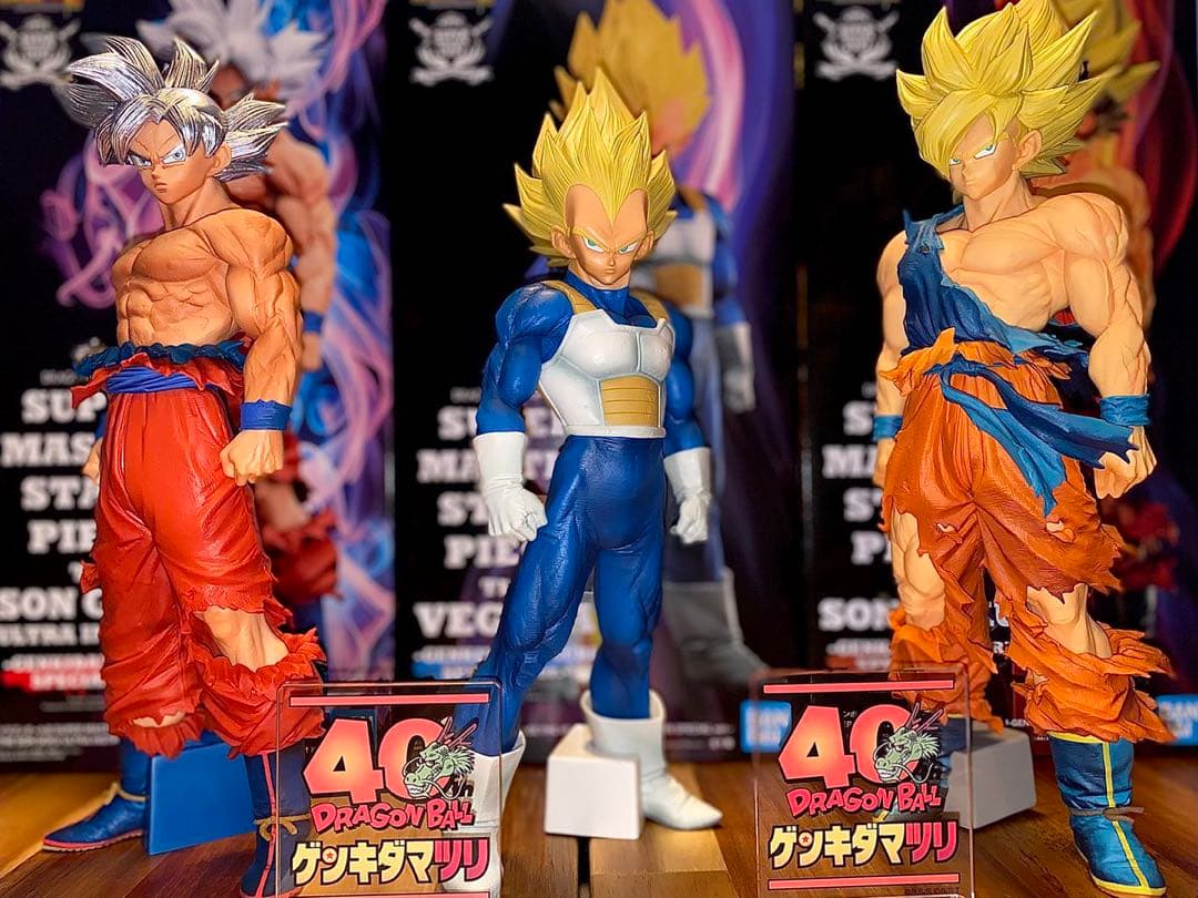 【新品】smsp ゲンキダマツリ　孫悟空　ベジータ　フィギュア　三体セット