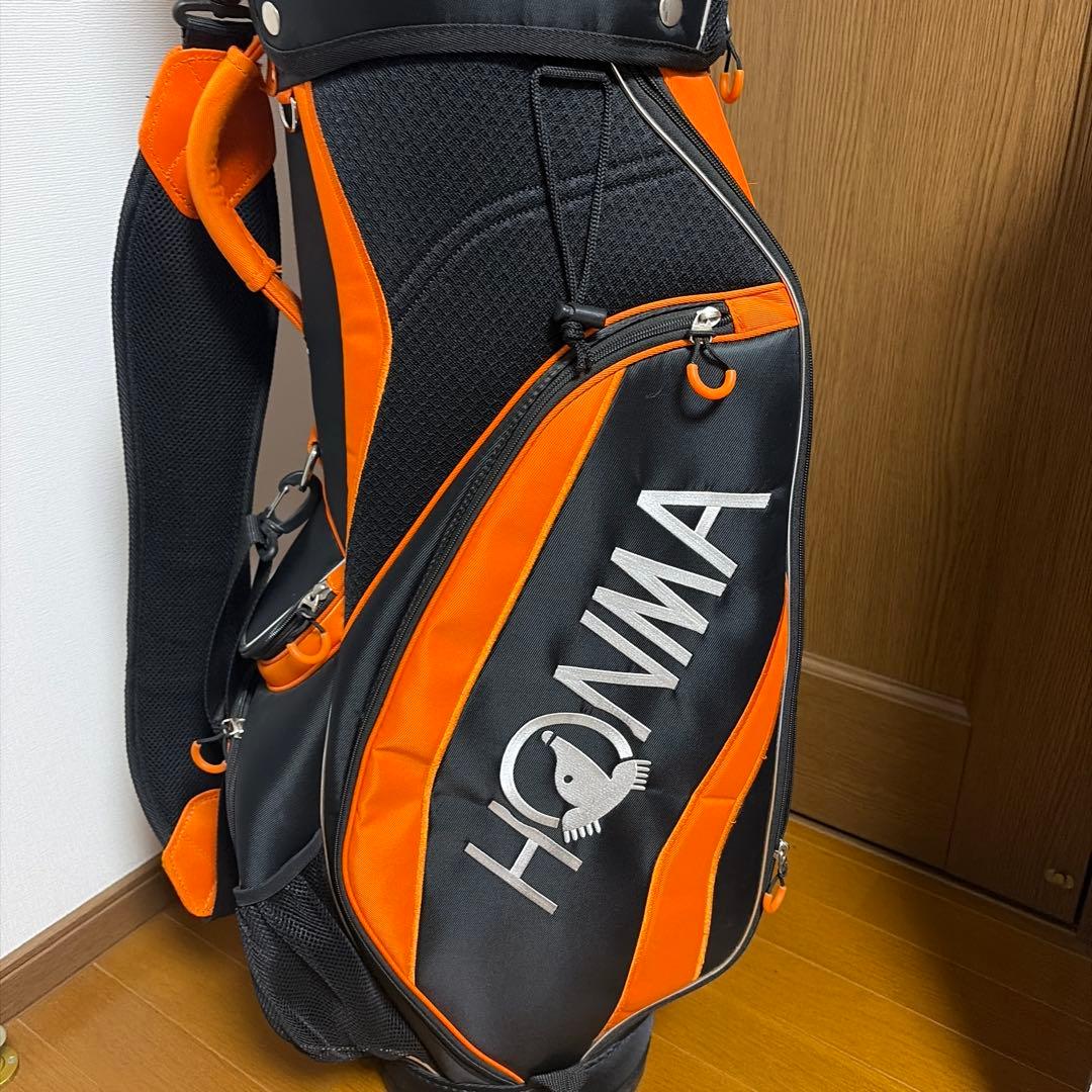 HONMA ホンマゴルフ　キャディバッグ　軽量　ブラック　オレンジ