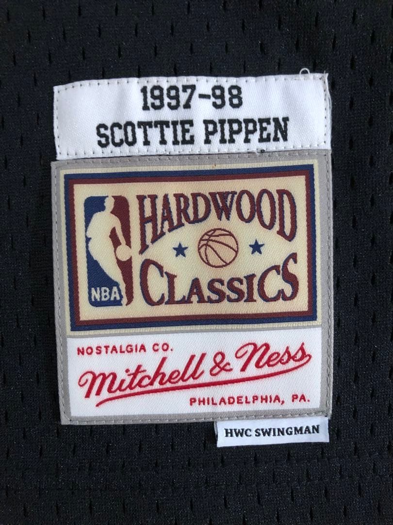 【未使用タグ付】ピッペン mitchell&ness ユニフォーム　黒色