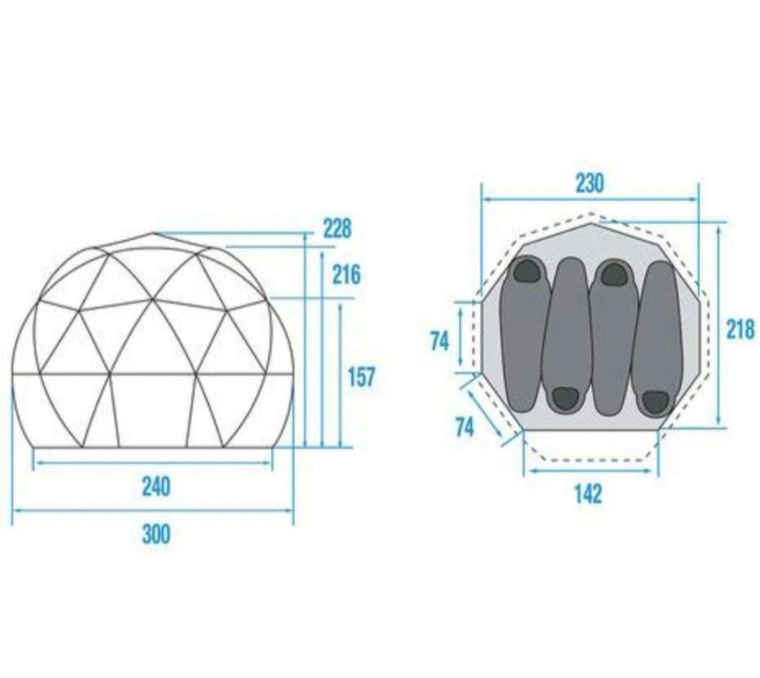 新品未使用品 THE NORTH FACE GEODOME 4 サフランイエロー