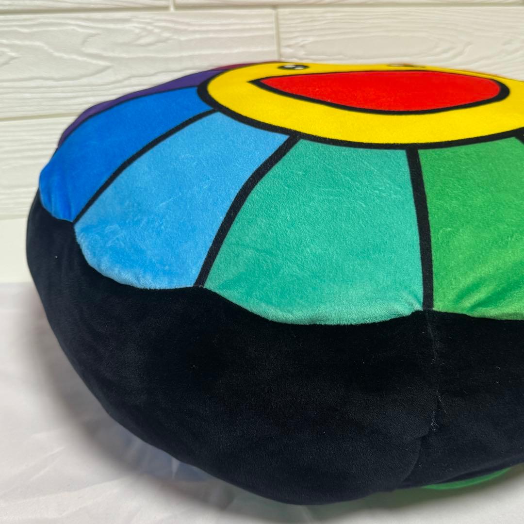 【美品】 カイカイキキ 村上隆　金たろアメ風クッション　40cm アゲ花