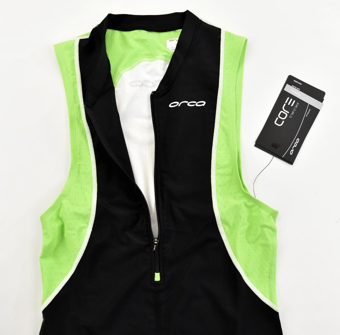 ORCA★オルカ Core トライタンク size:S ブラック/ライムグリーン