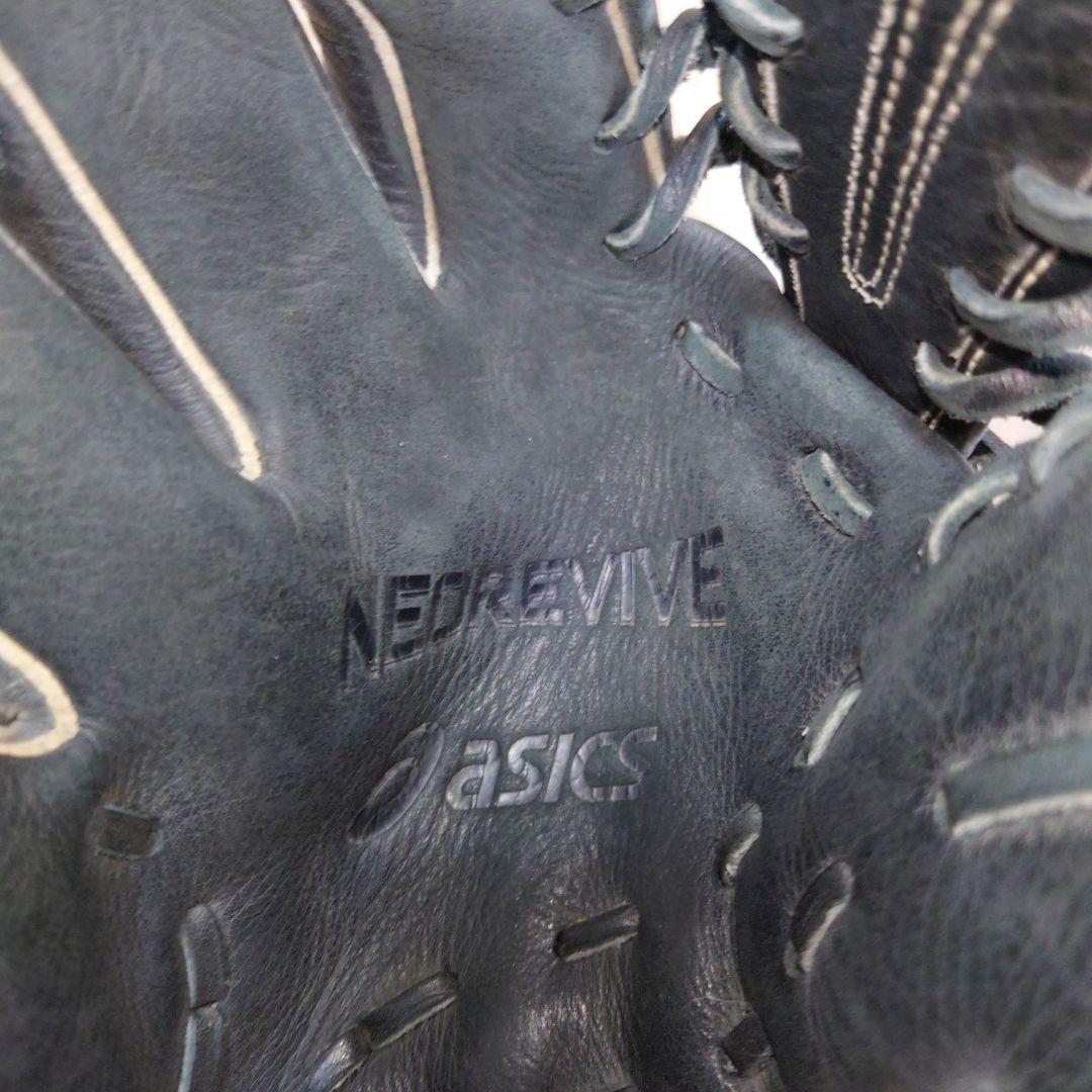 ASICS REVIVE 軟式グローブ 黒　左　サウスポー