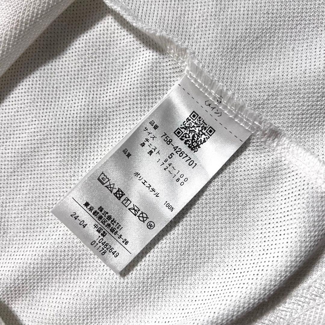美品 マスターバニー モックネックシャツ 半袖 5 バイカラー ゴルフ メンズ