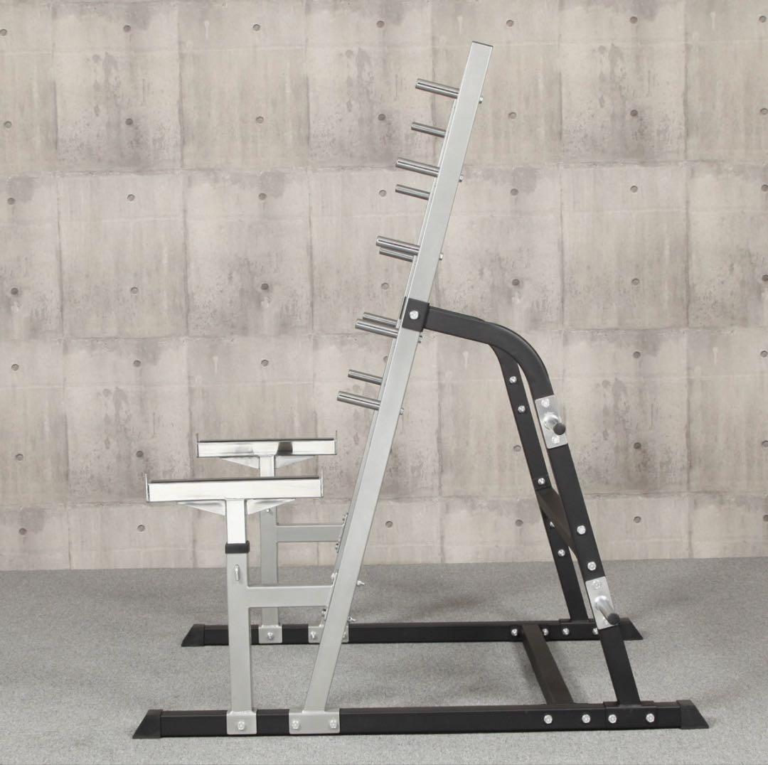 ホームジム　スクワットラック　ベンチ台　バーベルダンベルセット100KG