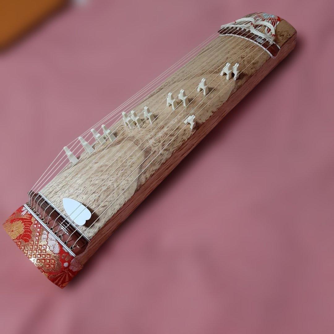 新品同様◆昭和レトロ◆ミニ琴 13弦 ◆畳台付き◆ 弦楽器 　和楽器