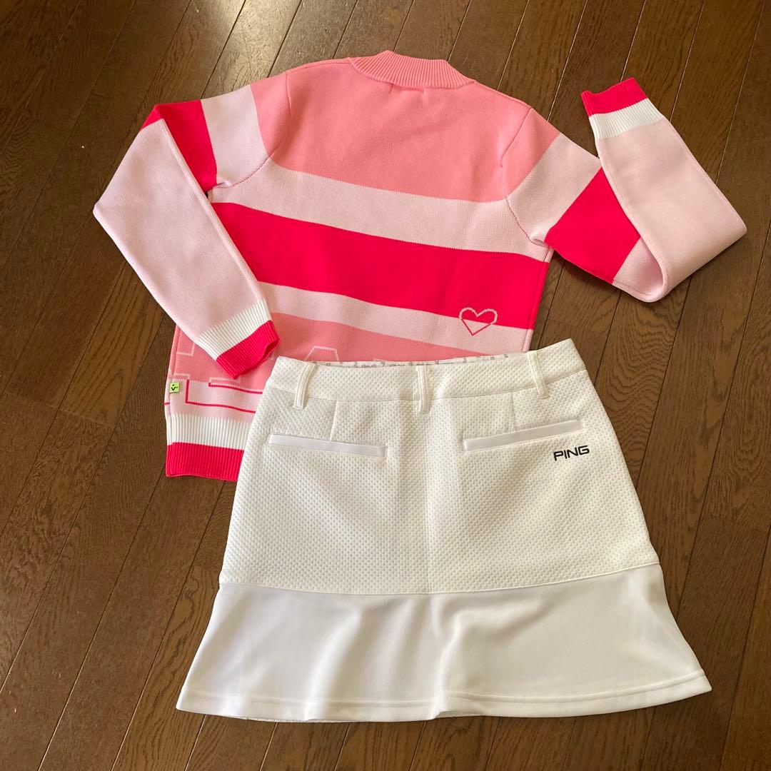 新品VIVA HEART セーターPING スカート レディースセットアップ　M