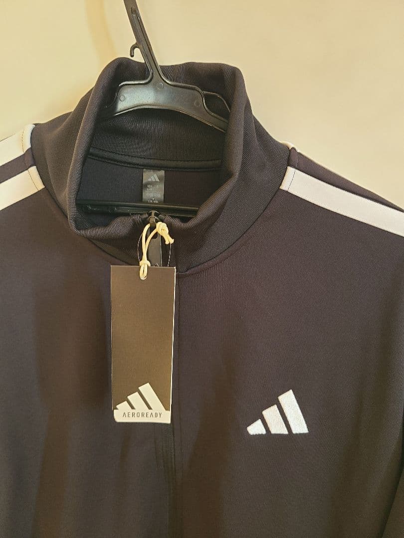 新品タグ付き♪adidas AEROREADY ジャージジャケット L ブラック