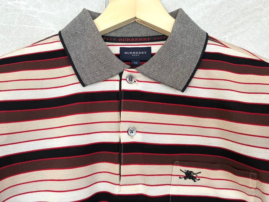 美品 BURBERRY GOLF バーバリーゴルフ ポロシャツ M