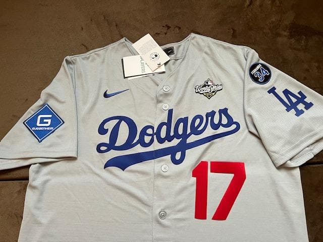 大谷翔平WS2025優勝ロードWS記念パッチ付LimitedジャージUS限定品