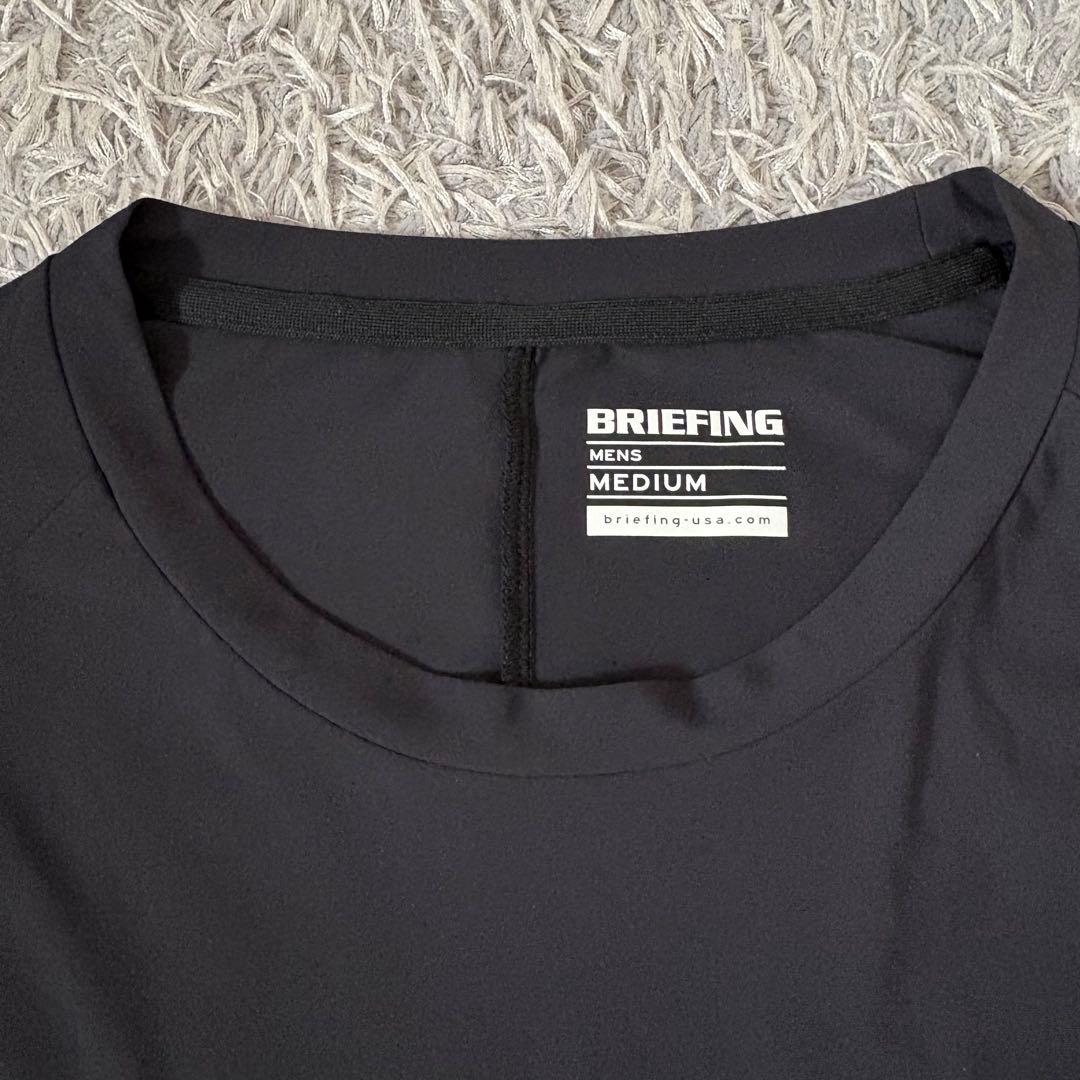 【美品Mサイズ】BRIEFING ブリーフィング 長袖Tシャツ ゴルフ 伸縮素材