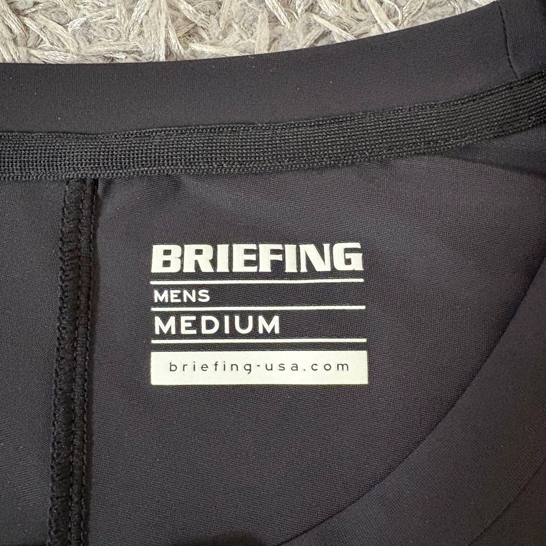 【美品Mサイズ】BRIEFING ブリーフィング 長袖Tシャツ ゴルフ 伸縮素材
