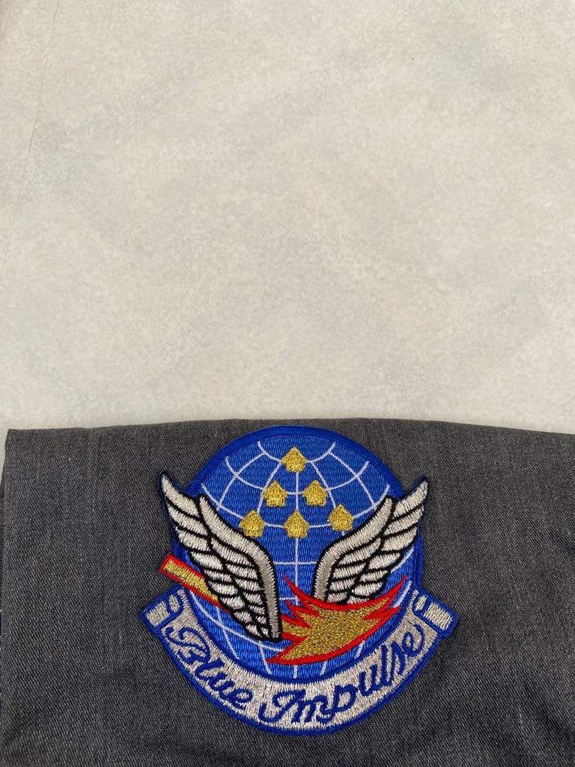 美品 Blue Impulse 半袖シャツ サイズM グレー JASDF 防衛省