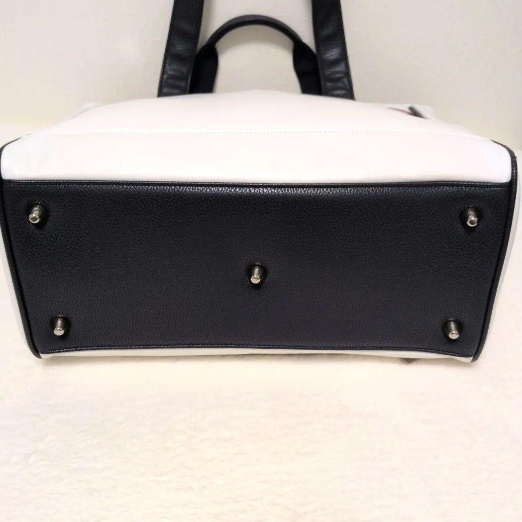 美品♡トミーヒルフィガーゴルフ ロッカーバック レザー エナメル トートバッグ