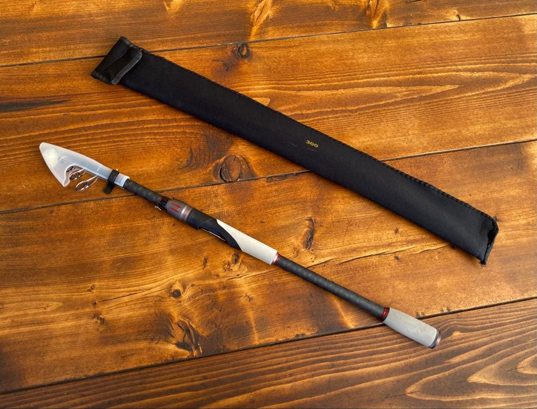 10ft テレスコロッド　グレー　ライトショアジギング　シーバスロッド　投げ釣り