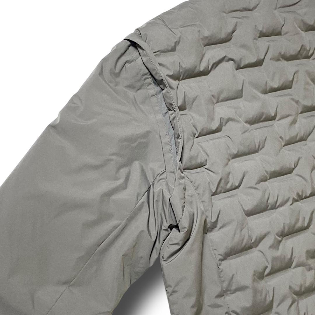 L カッターアンドバック 定2.5万 圧着加工 中綿ジャケット ブルゾン BE