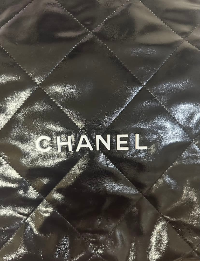 CHANELノベルティ キルティングレザーショルダーバッグブラック