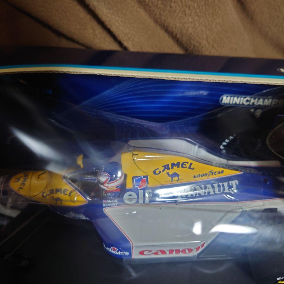 ミニチャンプス★ウィリアムズF1マンセル車ミニカー★1/18ルノーFW14送料込
