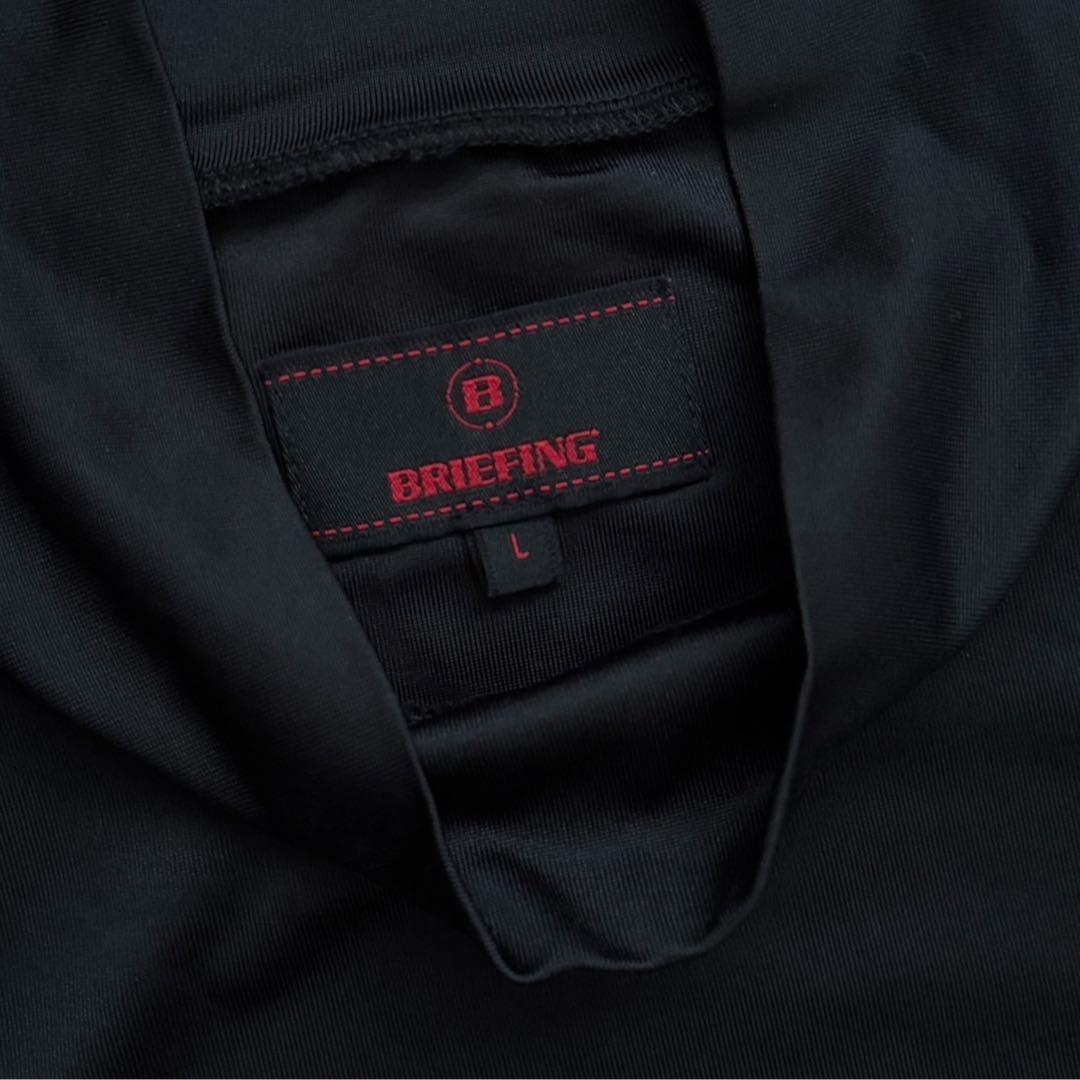 極美品 BRIEFING GOLFブリーフィング ゴルフ モックネック ブラック