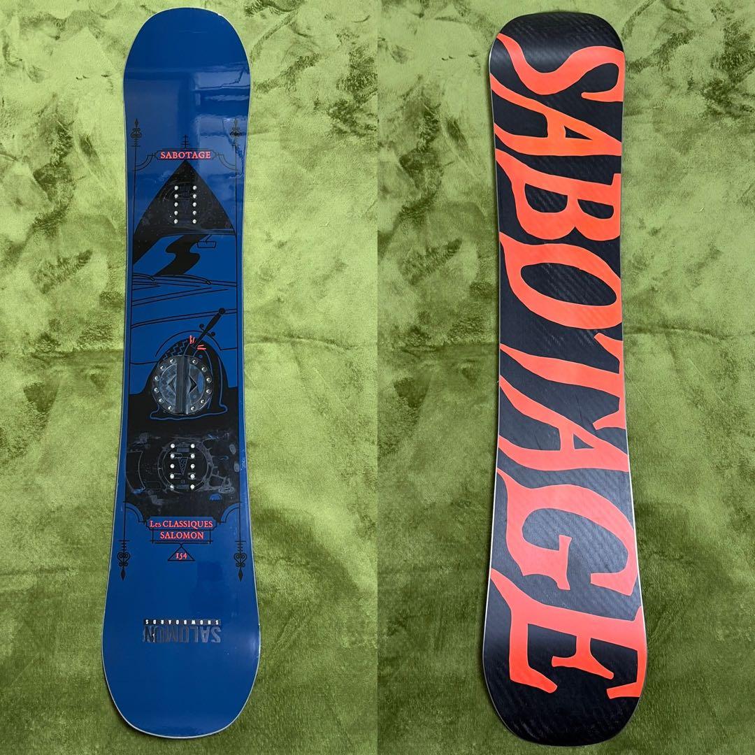 【美品】SALOMON SABOTAGE 154 FLUX DS Mスノーボード