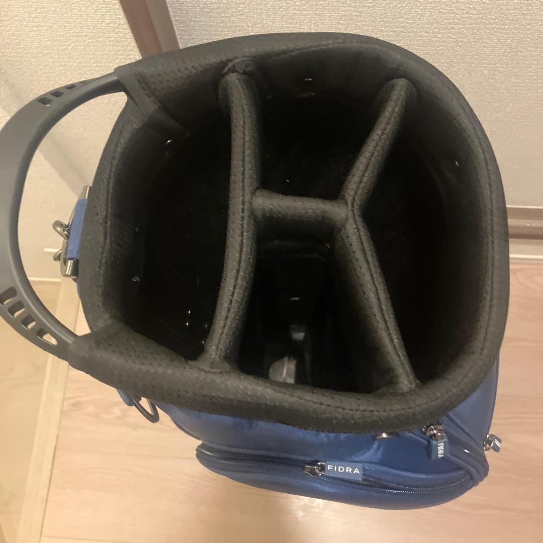 フィドラキャディバッグ　自立式　ブルー