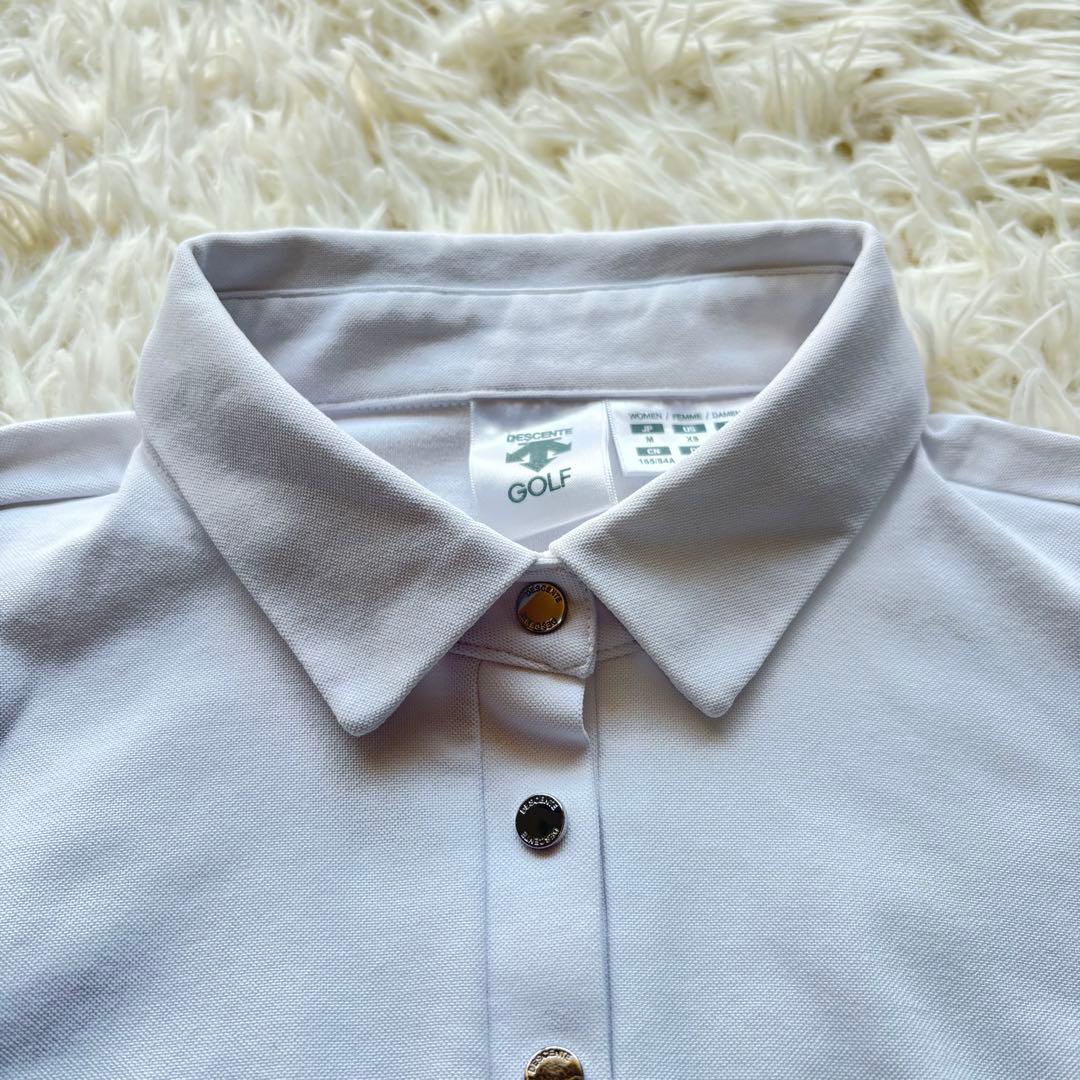 DESCENTE ゴルフウェア　ワンピース ポロ　ホワイト