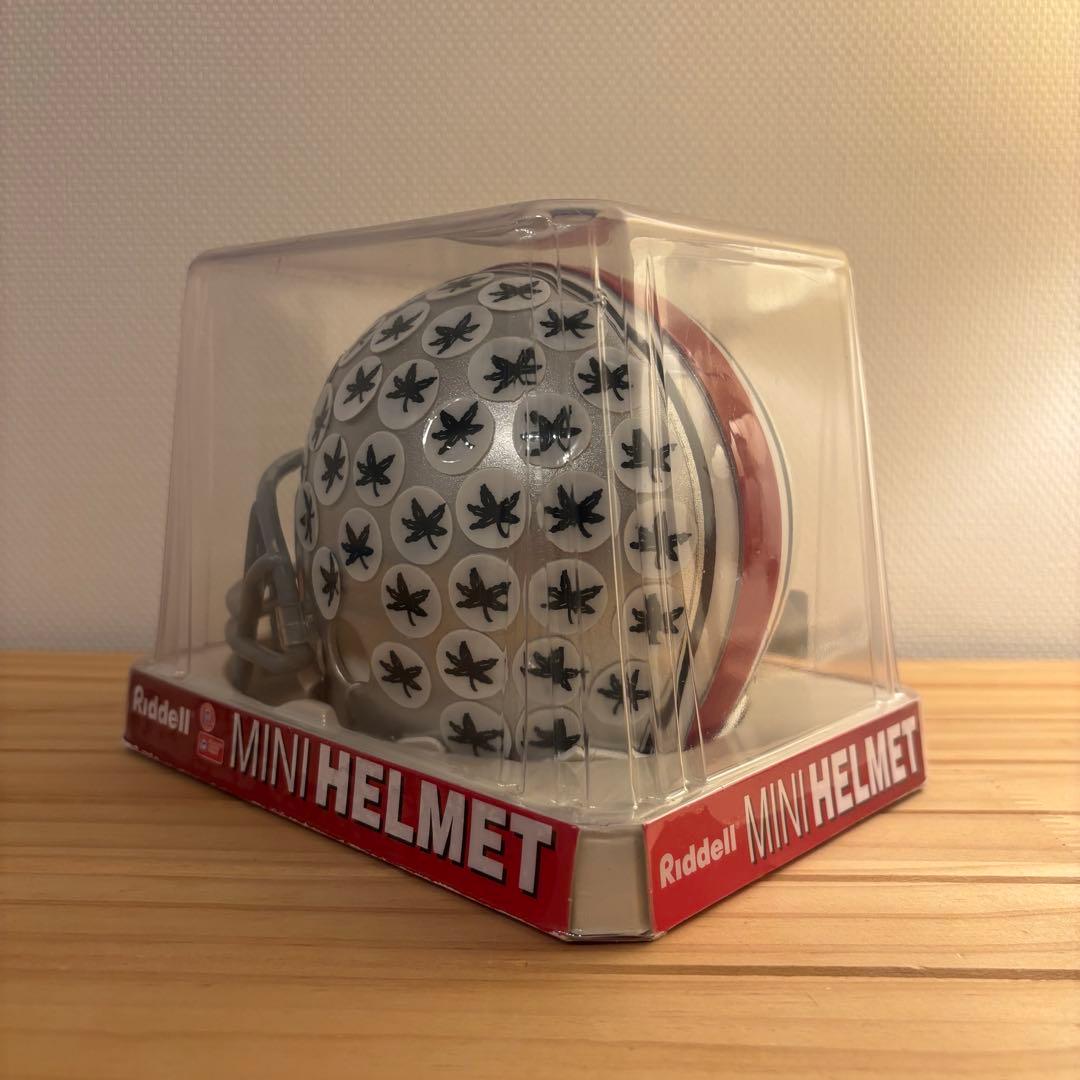 Riddell オハイオ州バックアイズ アメフト ミニフットボールヘルメット
