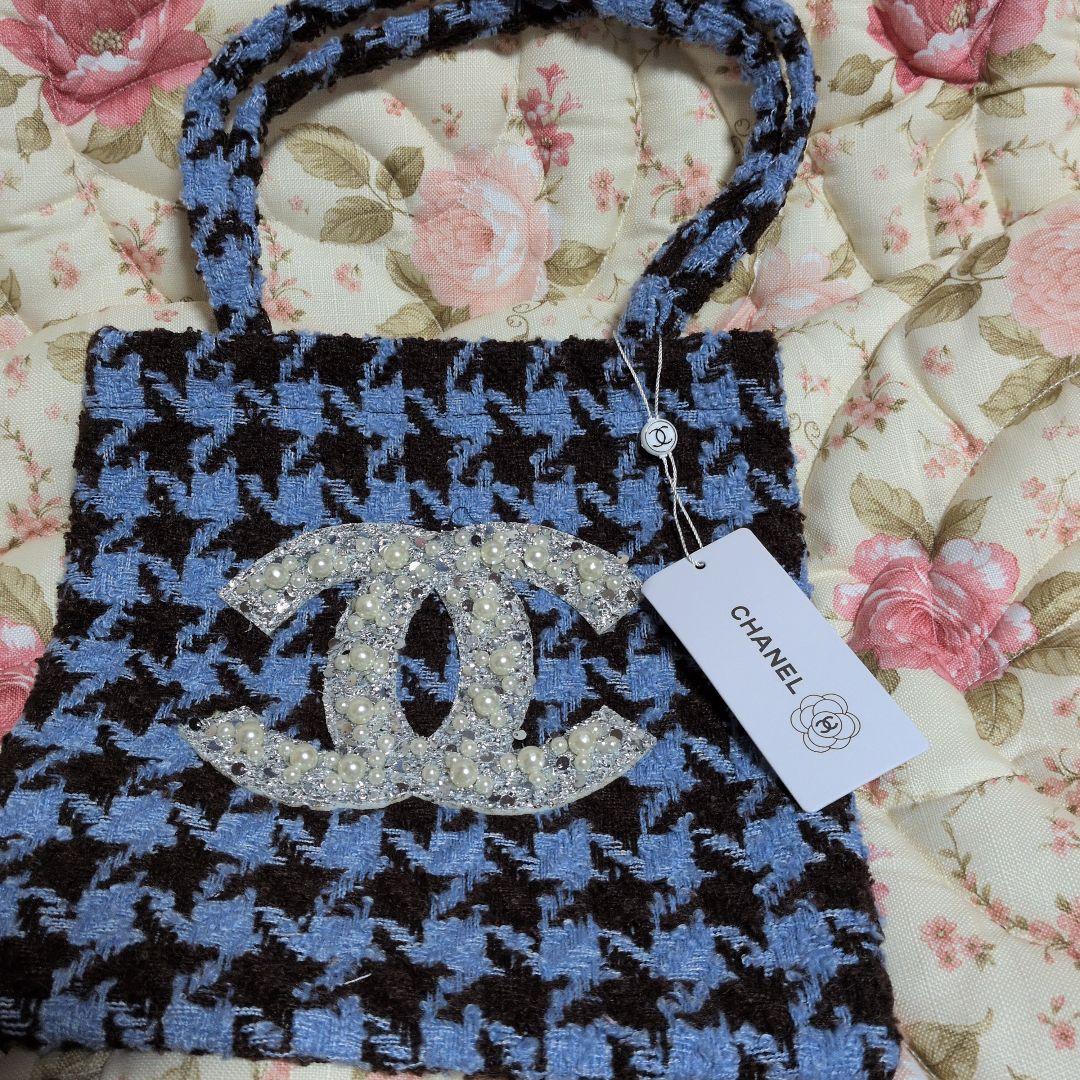 CHANEL ハウンドトゥース トートバッグノベルティ