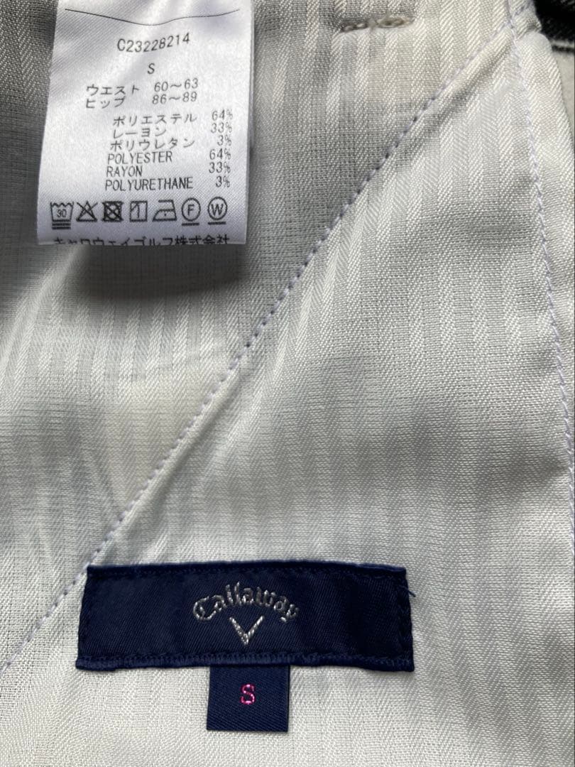 Callaway チェック柄プリーツスカート　 size S 新品未使用☆
