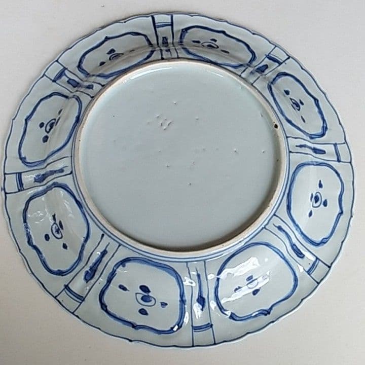 骨董　芙蓉手皿7寸　明