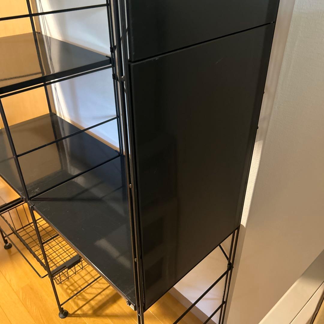 無印良品スチールユニットシェルフ　グレー 大 175.5cm 奥行41cm
