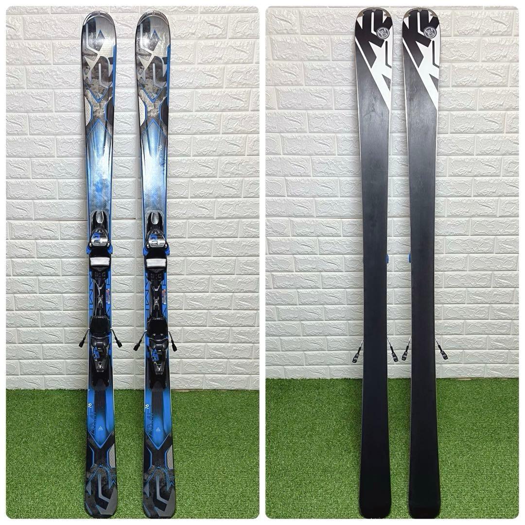 K2 AMP76 スキー板163cm 解放値3-10 ソール 258-360mm